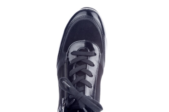 Semler zwart suede/lak combi N8125-586 H afbeelding
