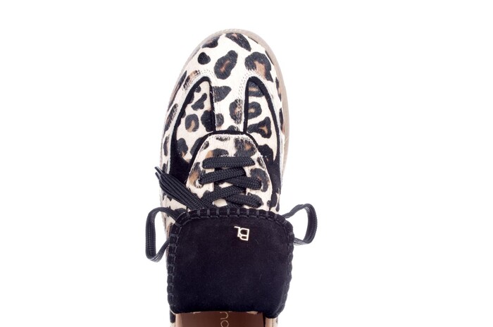 Babouche beige luipaard Ira-97  afbeelding