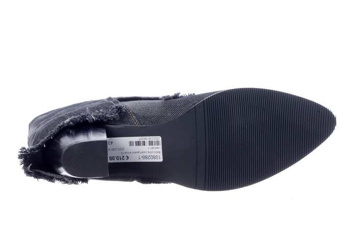 Babouche zwart jeans Ama-13 afbeelding