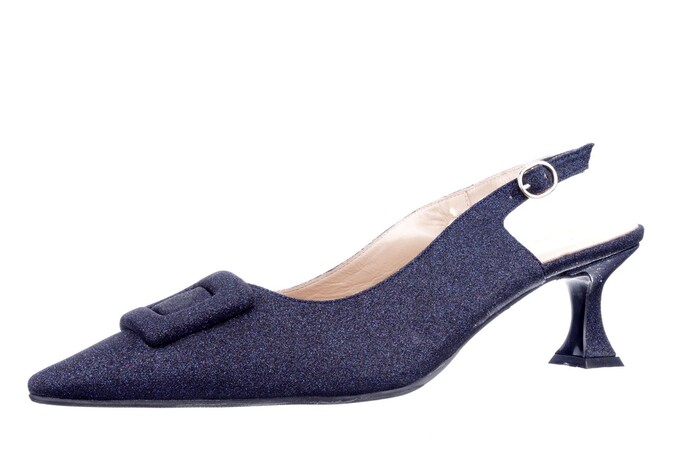 Babouche donkerblauw Freja-27 afbeelding