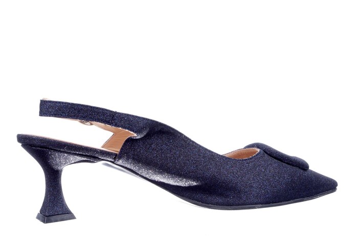 Babouche donkerblauw Freja-27 afbeelding