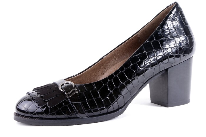 6.97.01 SOFTWAVES ZWART CROCO LAK afbeelding