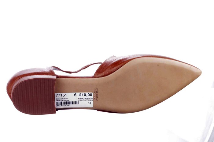 62458 CALANDSCHOEN COGNAC afbeelding