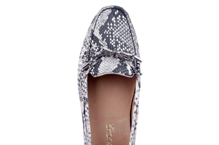 6-61 Babouche grijs python afbeelding