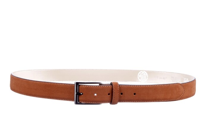 802 Muller cognac suede afbeelding