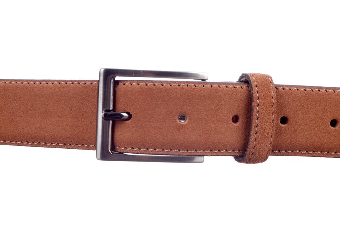 802 Muller cognac suede afbeelding