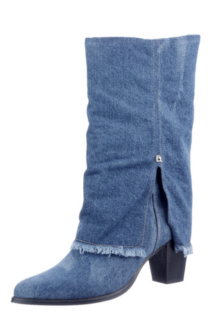 Babouche blauw jeans Ama-13