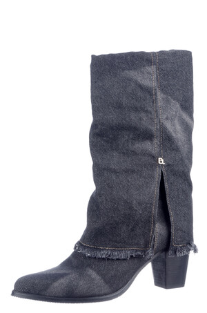 Babouche zwart jeans Ama-13