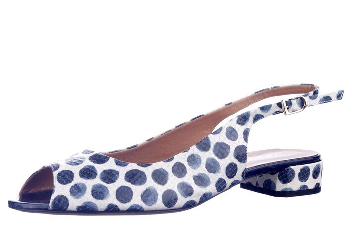 62325 CALANDSCHOEN BLAUW/WIT afbeelding