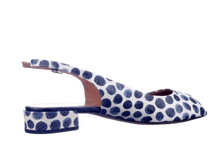 62325 CALANDSCHOEN BLAUW/WIT afbeelding