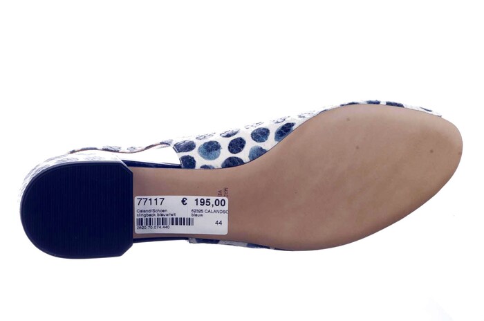 62325 CALANDSCHOEN BLAUW/WIT afbeelding
