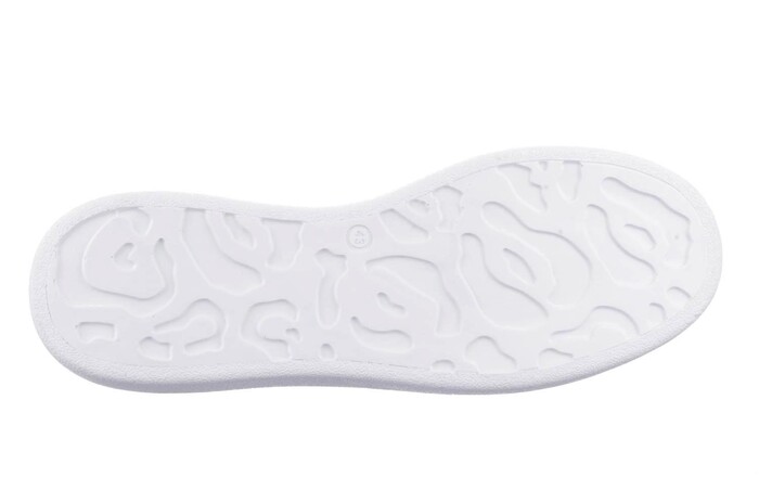 66914 BABOUCHE WIT GEEL afbeelding