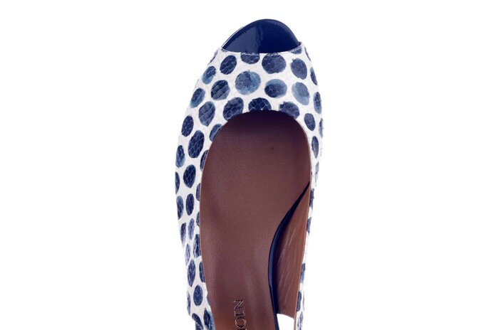 62325 CALANDSCHOEN BLAUW/WIT afbeelding