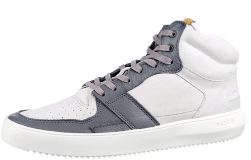 YG02 Blackstone wit/grijs combi veterboot wit/grijs combi