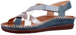 W8K-0741C6 Pikolinos blauw combi sandaal blauw combi