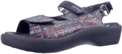 Wolky 0320478 970 sandaal zwart multi