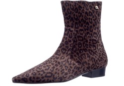 Babouche BLAKE-2 207 enkellaars Donkerbruin (Luipaard)