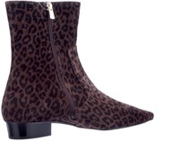 Babouche BLAKE-2 207 enkellaars Donkerbruin (Luipaard)-2